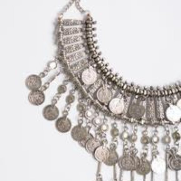 Mumbai Nights Iron Cast Statement Necklace - Picture 5 of 5